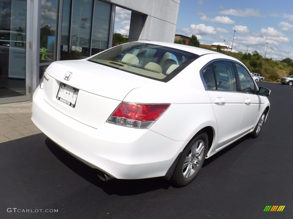 2009 Accord LX-P Sedan - Taffeta White / Ivory photo #10