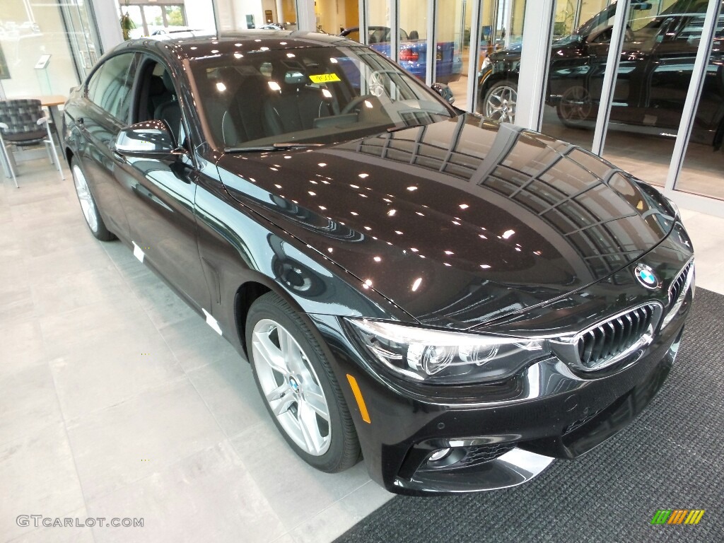 2018 4 Series 440i xDrive Gran Coupe - Black Sapphire Metallic / Black photo #1