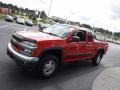 2008 Inferno Orange Metallic Chevrolet Colorado LT Extended Cab 4x4  photo #7