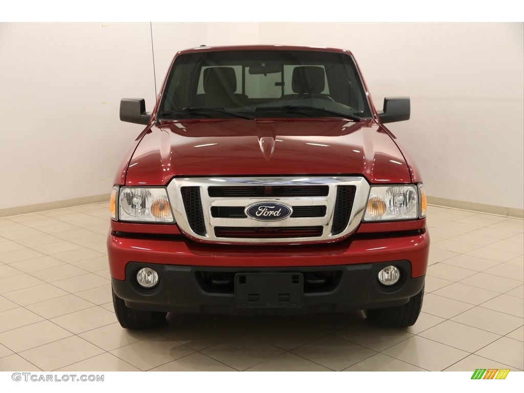 2011 Ranger XLT SuperCab 4x4 - Redfire Metallic / Medium Dark Flint photo #2