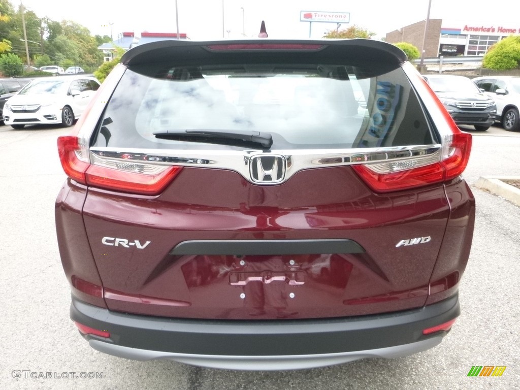 2017 CR-V LX AWD - Basque Red Pearl II / Gray photo #3