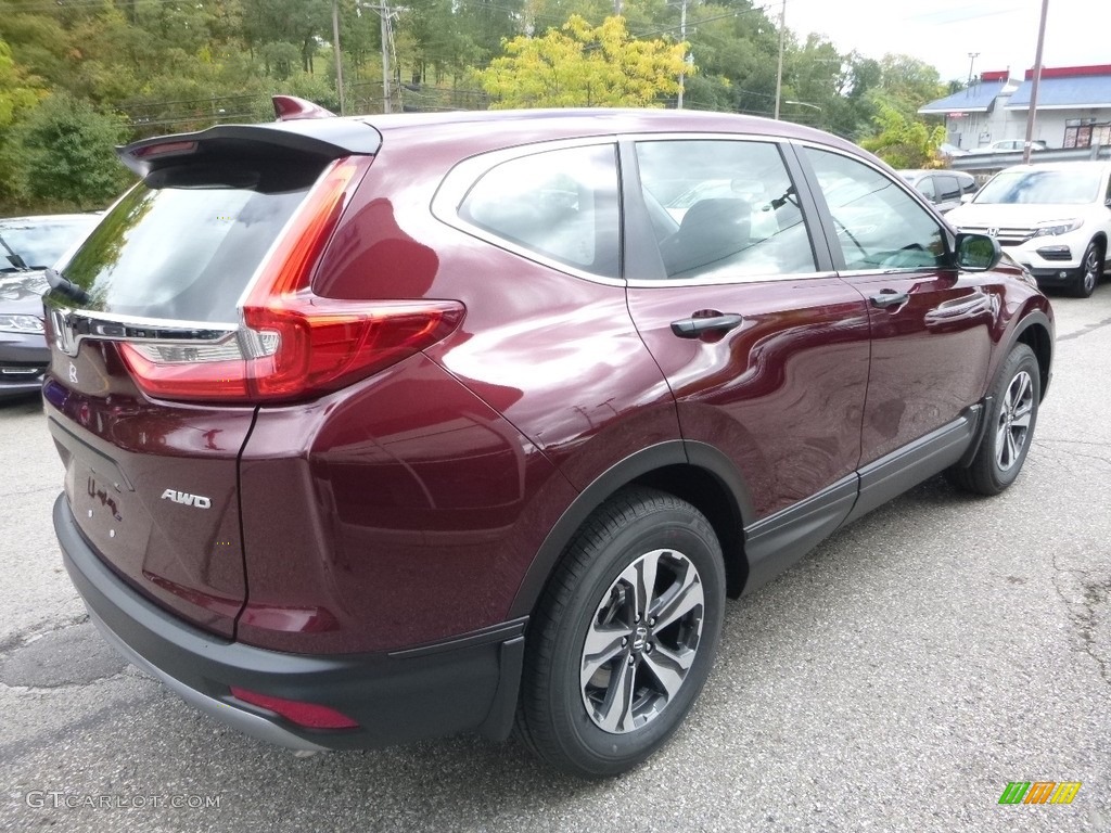 2017 CR-V LX AWD - Basque Red Pearl II / Gray photo #4