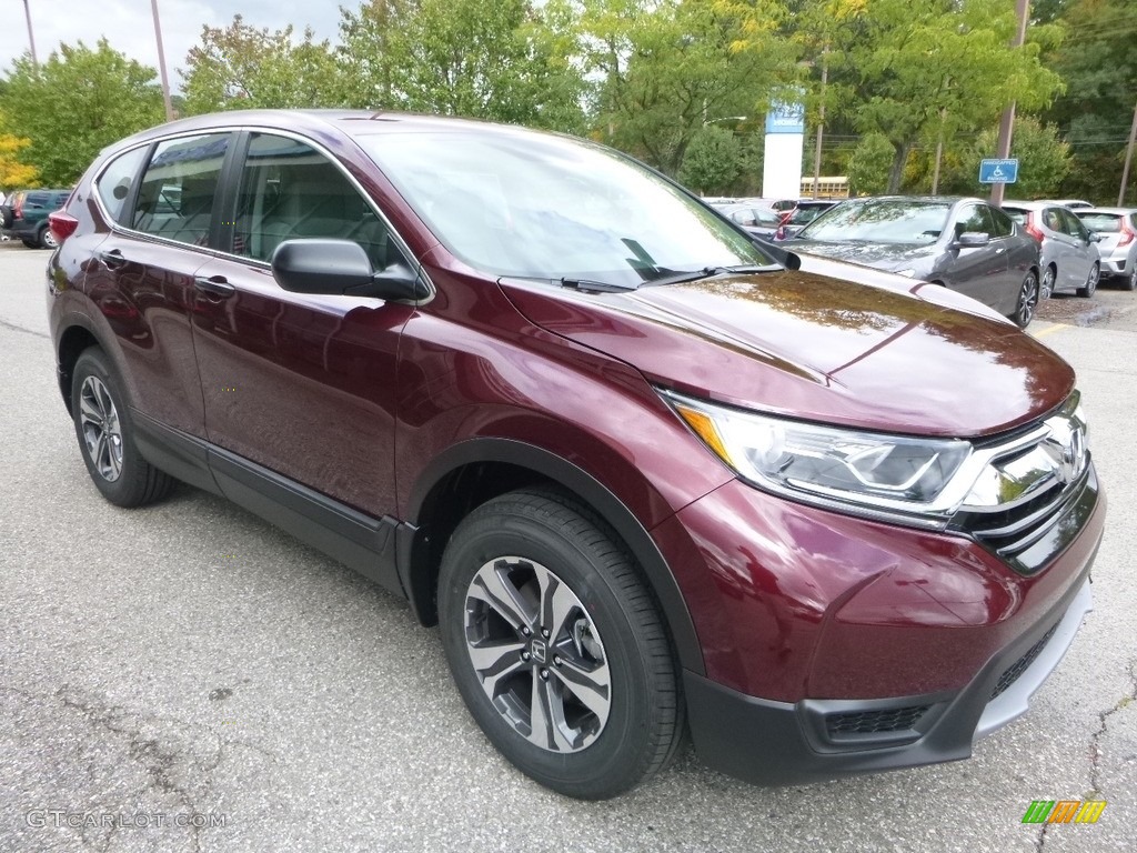 2017 CR-V LX AWD - Basque Red Pearl II / Gray photo #5