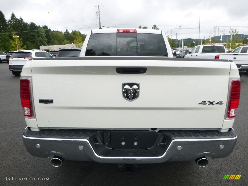 2018 1500 Laramie Crew Cab 4x4 - Pearl White / Canyon Brown/Light Frost Beige photo #4