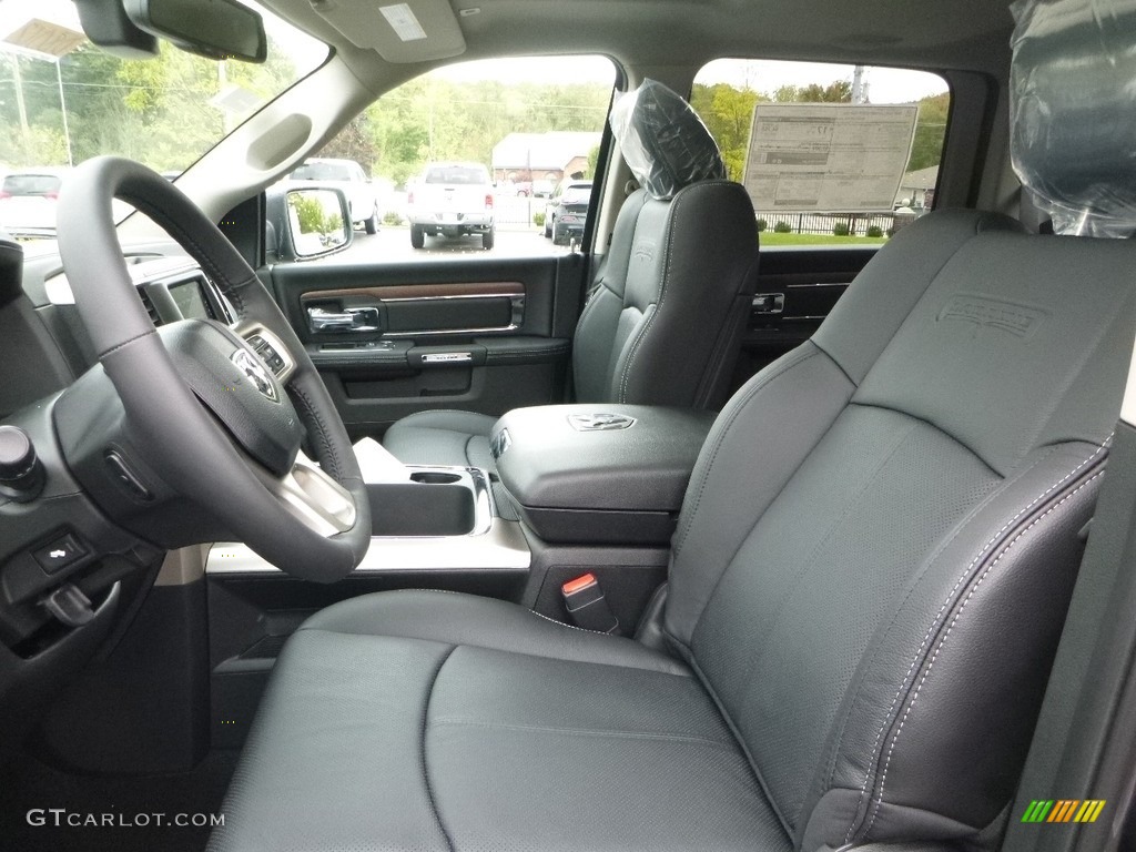 Black Interior 2018 Ram 1500 Laramie Crew Cab 4x4 Photo #122745486