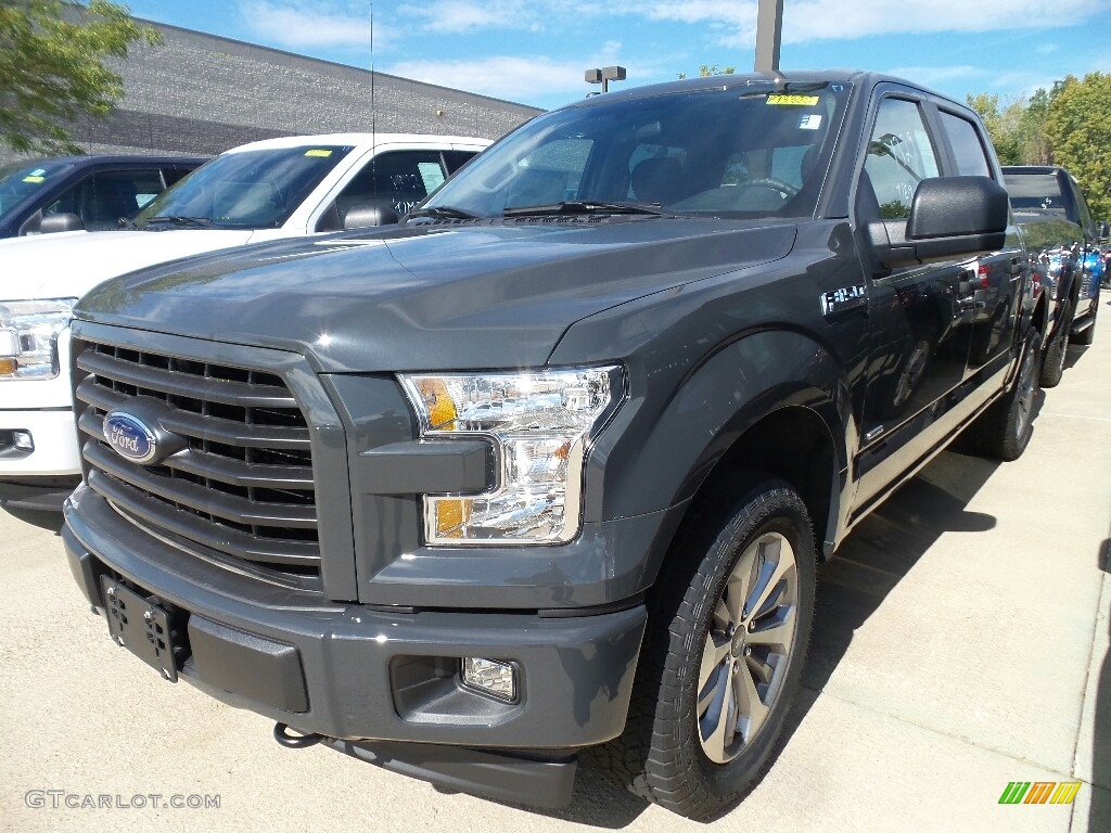 2017 F150 XL SuperCrew 4x4 - Lithium Gray / Black photo #1