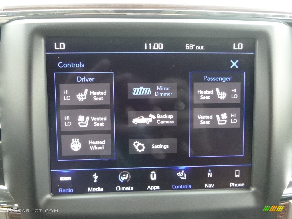 2018 Ram 1500 Laramie Crew Cab 4x4 Controls Photo #122745581