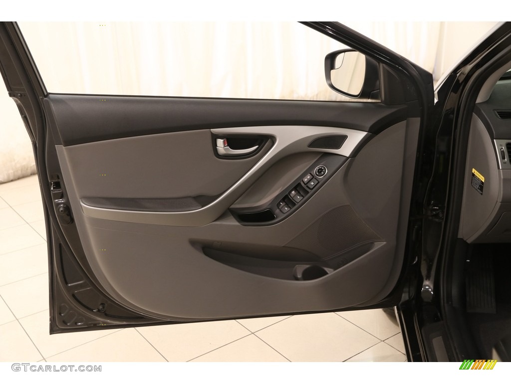2014 Elantra Limited Sedan - Black / Gray photo #4
