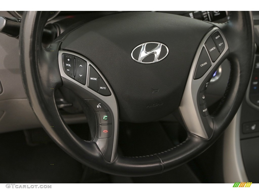 2014 Elantra Limited Sedan - Black / Gray photo #6