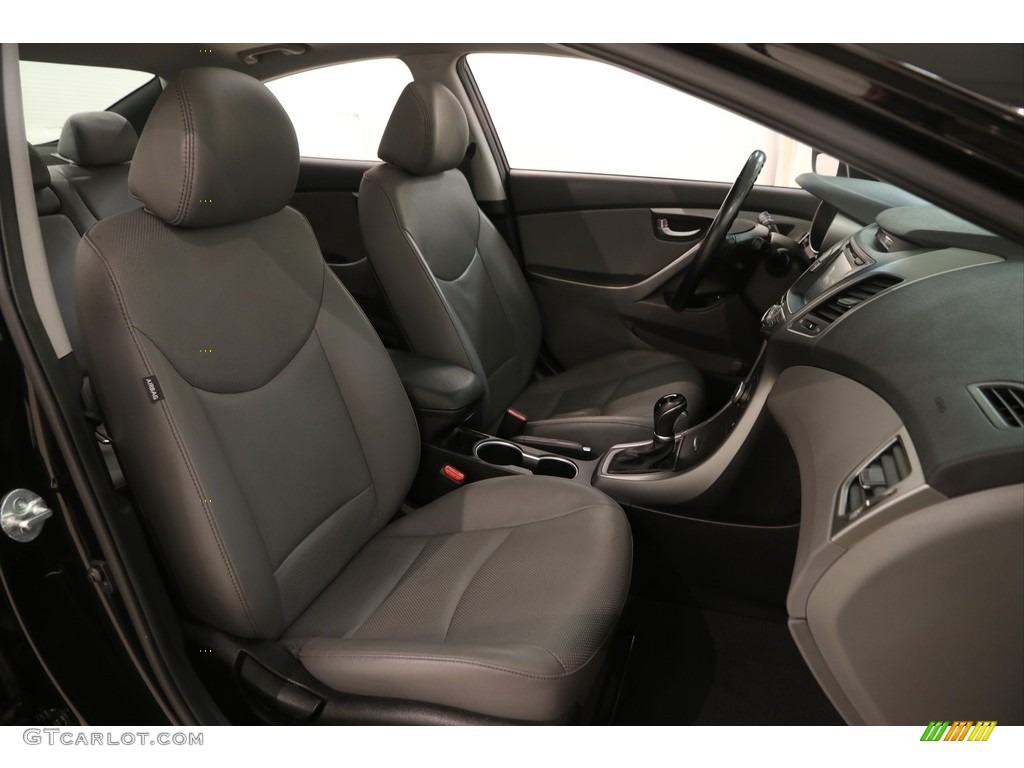2014 Elantra Limited Sedan - Black / Gray photo #15