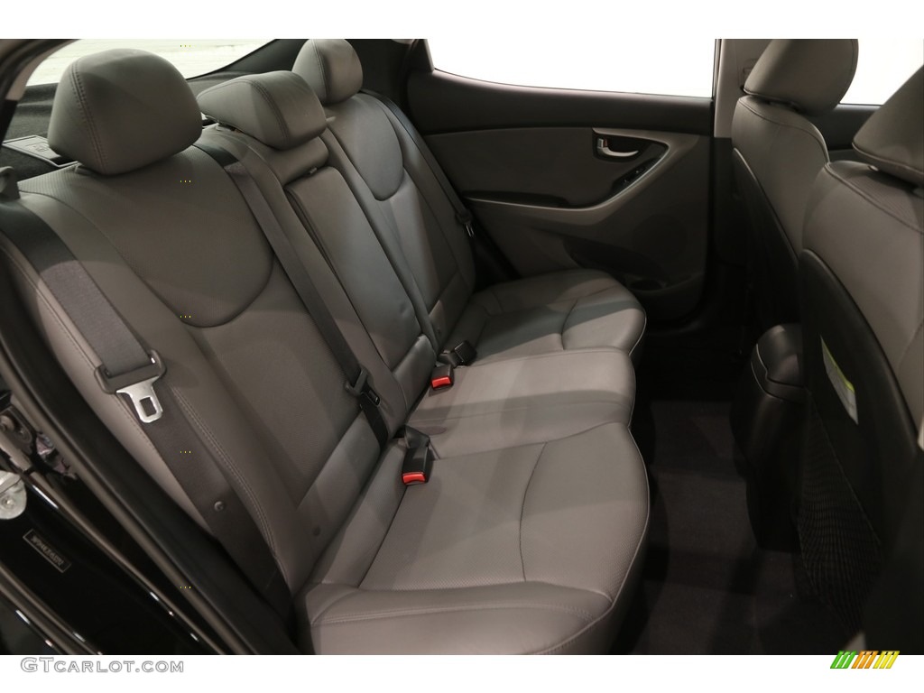 2014 Elantra Limited Sedan - Black / Gray photo #16