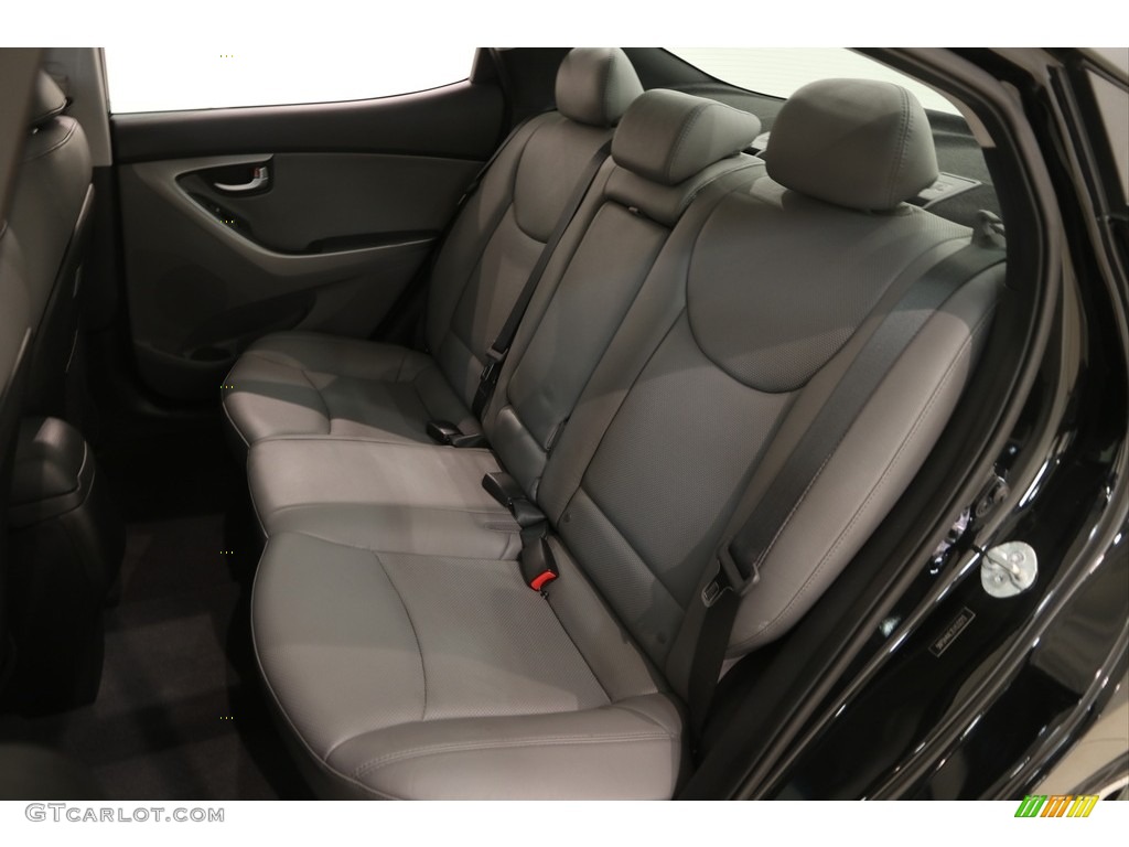 2014 Elantra Limited Sedan - Black / Gray photo #17