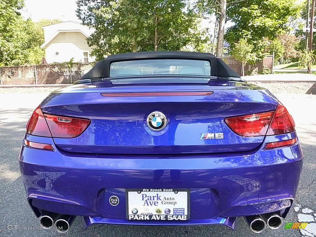 2015 M6 Convertible - San Marino Blue Metallic / Silverstone photo #4