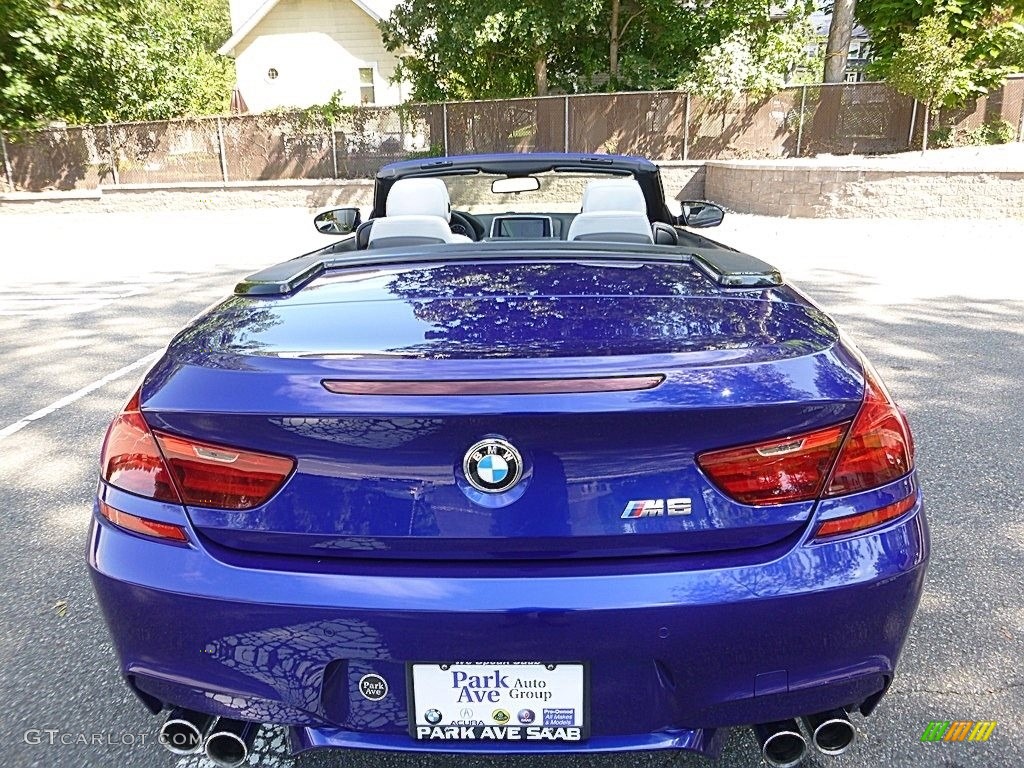 2015 M6 Convertible - San Marino Blue Metallic / Silverstone photo #13