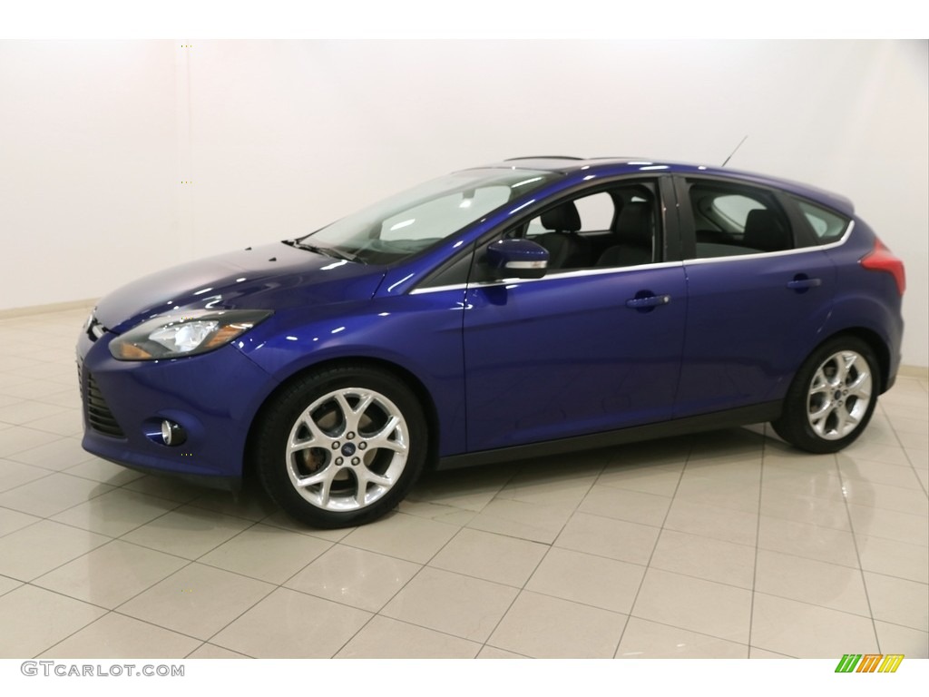 2013 Focus Titanium Hatchback - Performance Blue / Charcoal Black photo #3