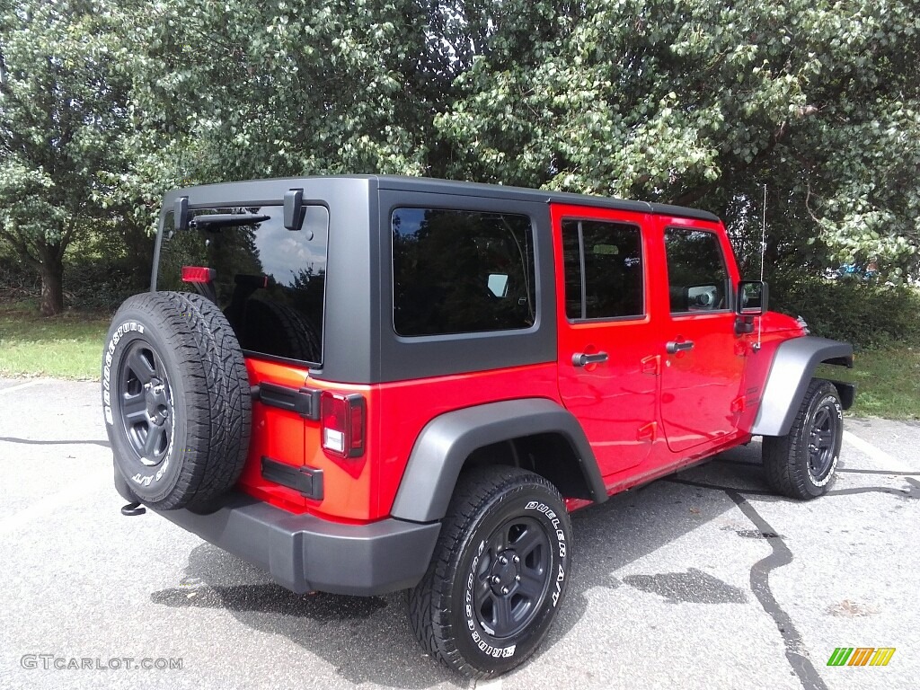 2017 Wrangler Unlimited Sport 4x4 - Firecracker Red / Black photo #6