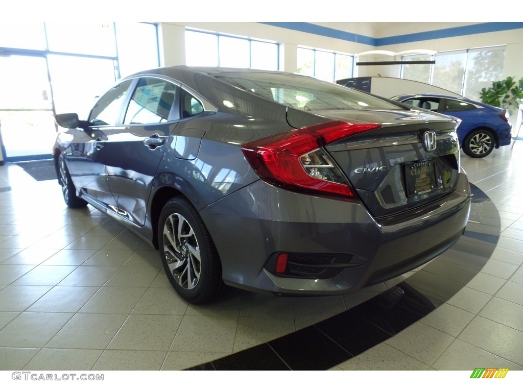 2017 Civic EX Sedan - Modern Steel Metallic / Gray photo #4