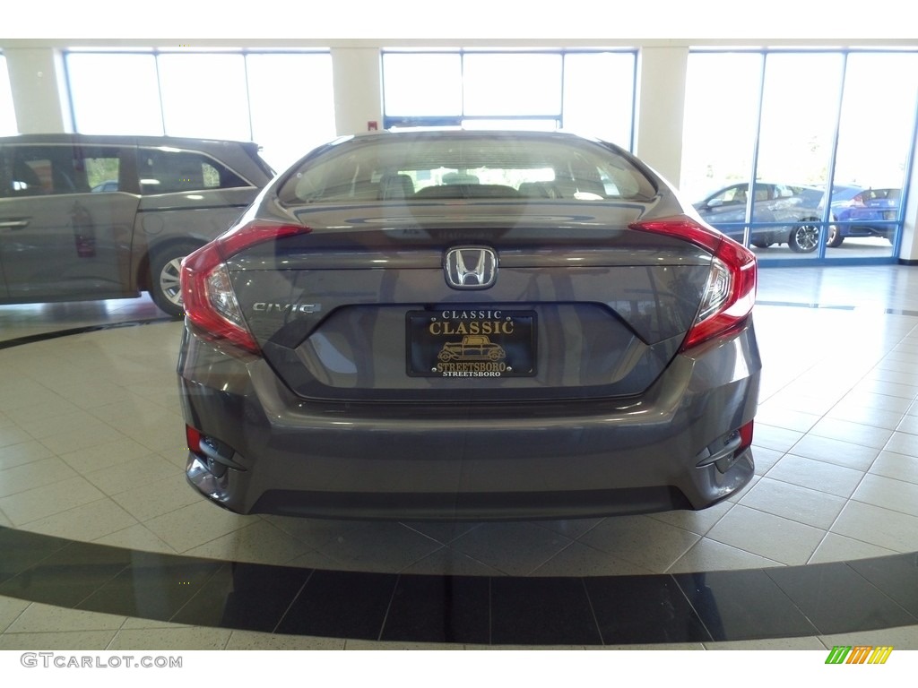 2017 Civic EX Sedan - Modern Steel Metallic / Gray photo #5