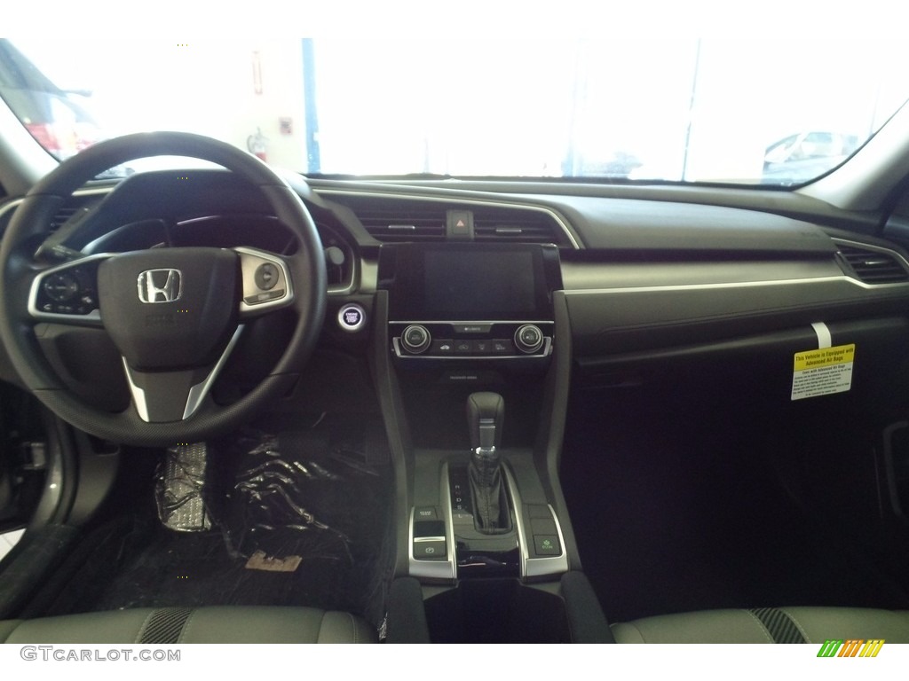 2017 Civic EX Sedan - Modern Steel Metallic / Gray photo #12