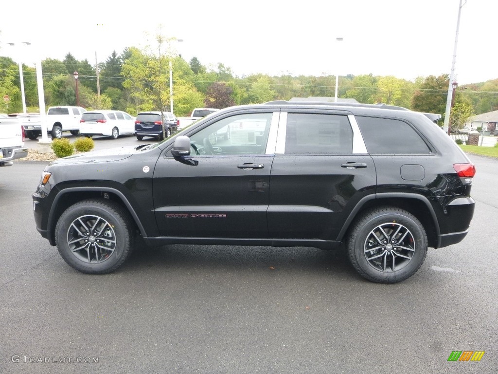 Diamond Black Crystal Pearl 2018 Jeep Grand Cherokee Trailhawk 4x4 Exterior Photo #122763677