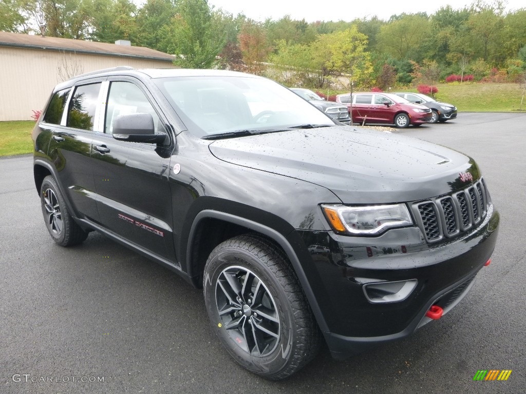 Diamond Black Crystal Pearl 2018 Jeep Grand Cherokee Trailhawk 4x4 Exterior Photo #122763788