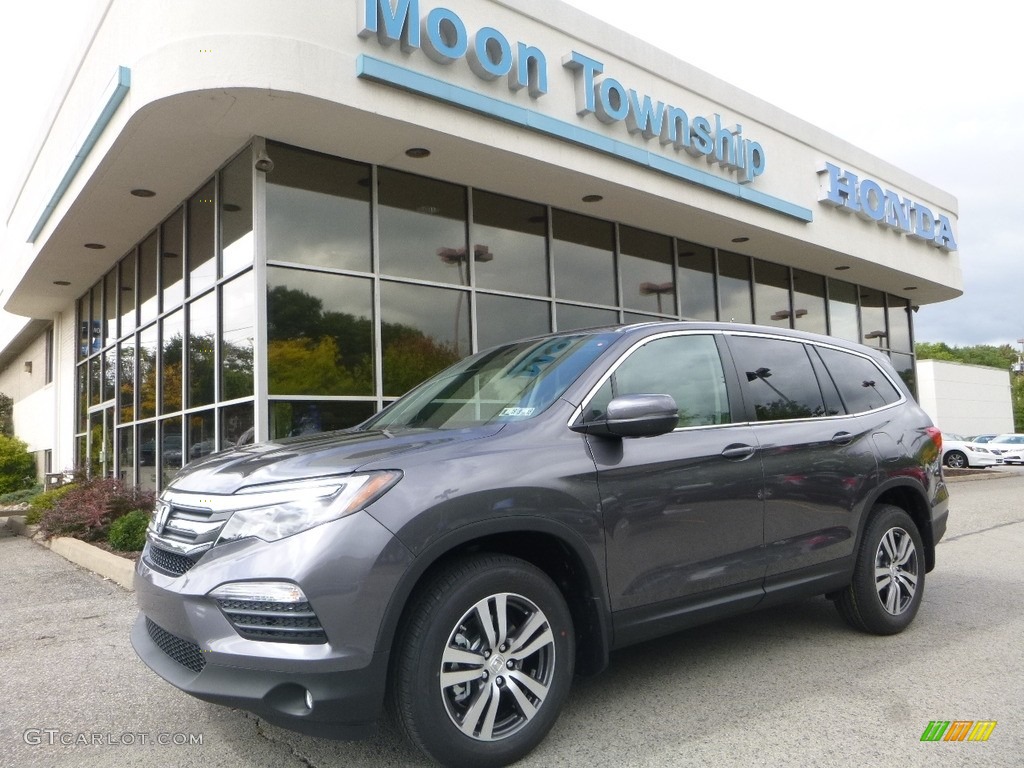2017 Pilot EX AWD - Modern Steel Metallic / Gray photo #1