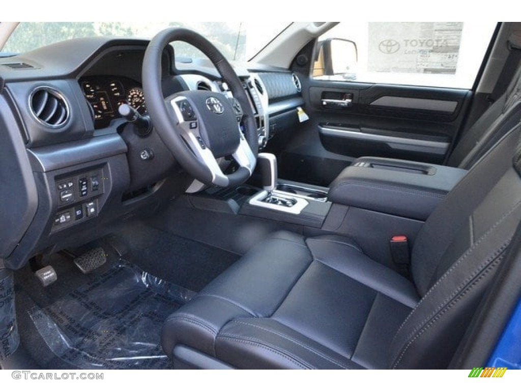 Black Interior 2018 Toyota Tundra Platinum CrewMax 4x4 Photo #122768180