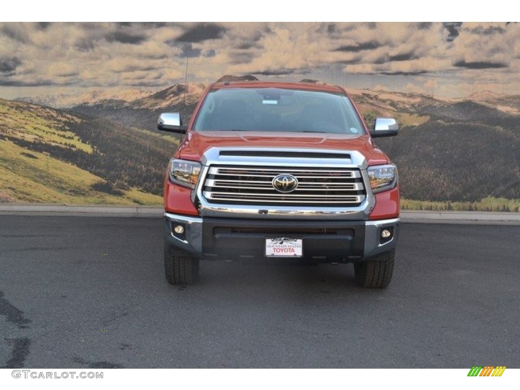 2018 Tundra Limited CrewMax 4x4 - Inferno Orange / Black photo #2