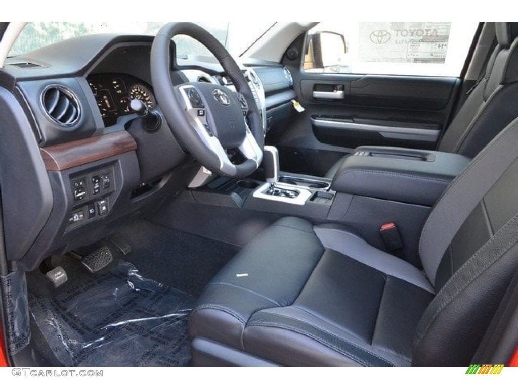 Black Interior 2018 Toyota Tundra Limited CrewMax 4x4 Photo #122768225