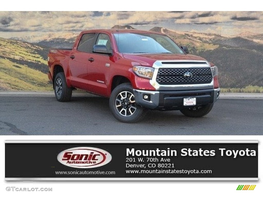 2018 Tundra SR5 CrewMax 4x4 - Barcelona Red Metallic / Graphite photo #1