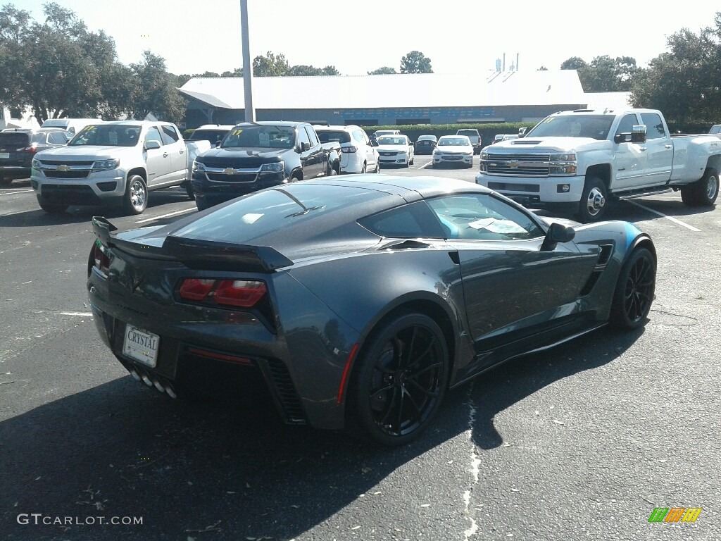 2017 Corvette Grand Sport Coupe - Watkins Glen Gray Metallic / Tension Blue Two-Tone photo #5