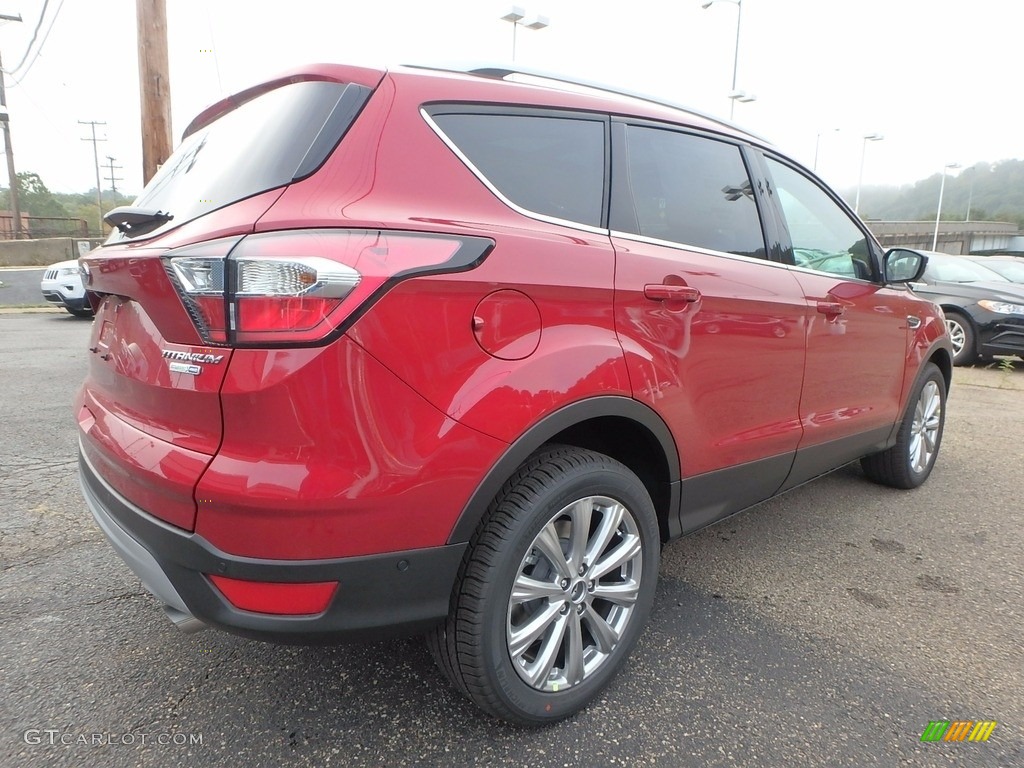 2018 Escape Titanium 4WD - Ruby Red / Charcoal Black photo #2