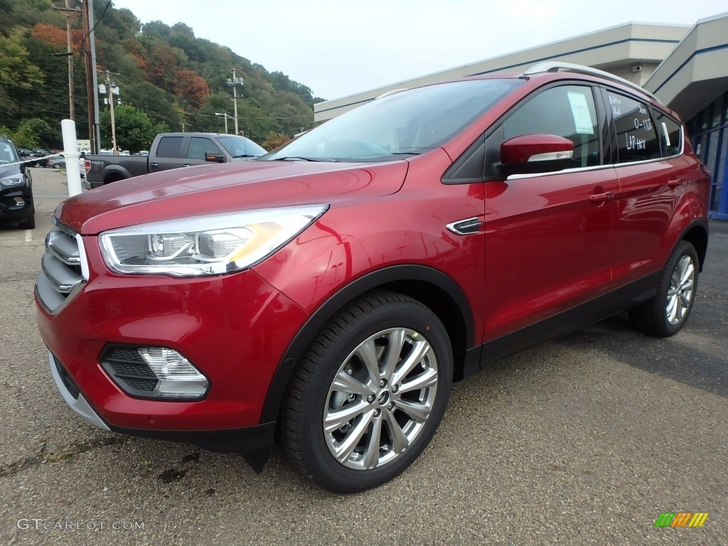 Ruby Red 2018 Ford Escape Titanium 4WD Exterior Photo #122769932