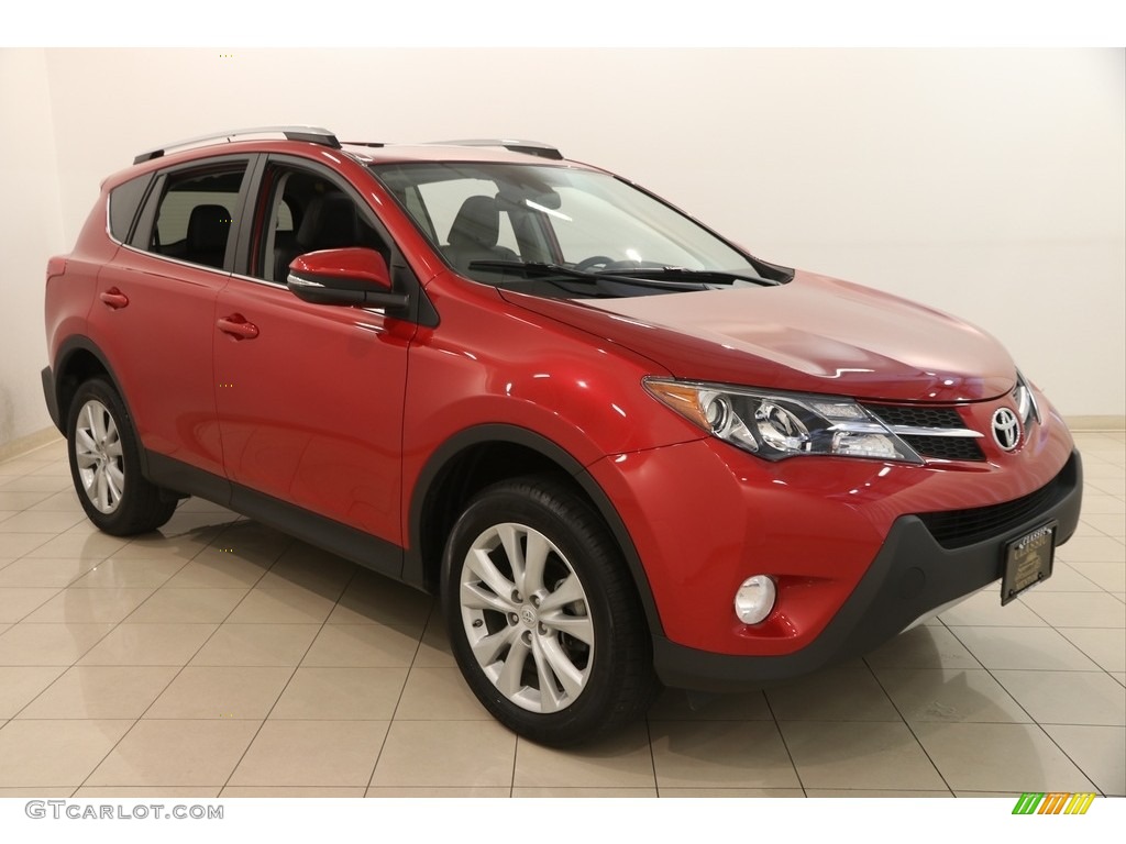 2014 RAV4 Limited AWD - Barcelona Red Metallic / Black photo #1