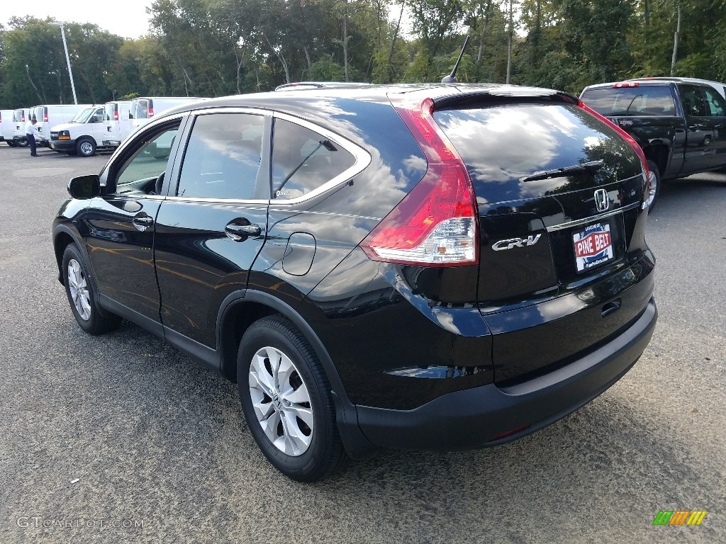 2012 CR-V EX 4WD - Crystal Black Pearl / Black photo #2