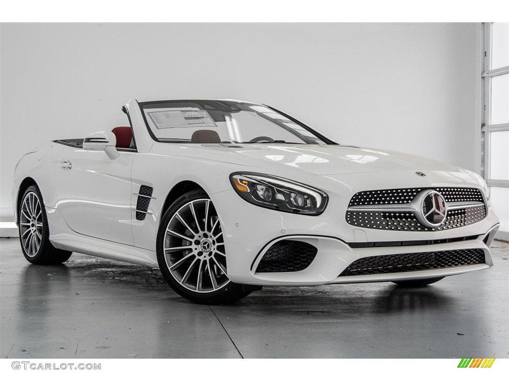 Polar White 2018 Mercedes-Benz SL 550 Roadster Exterior Photo #122772968