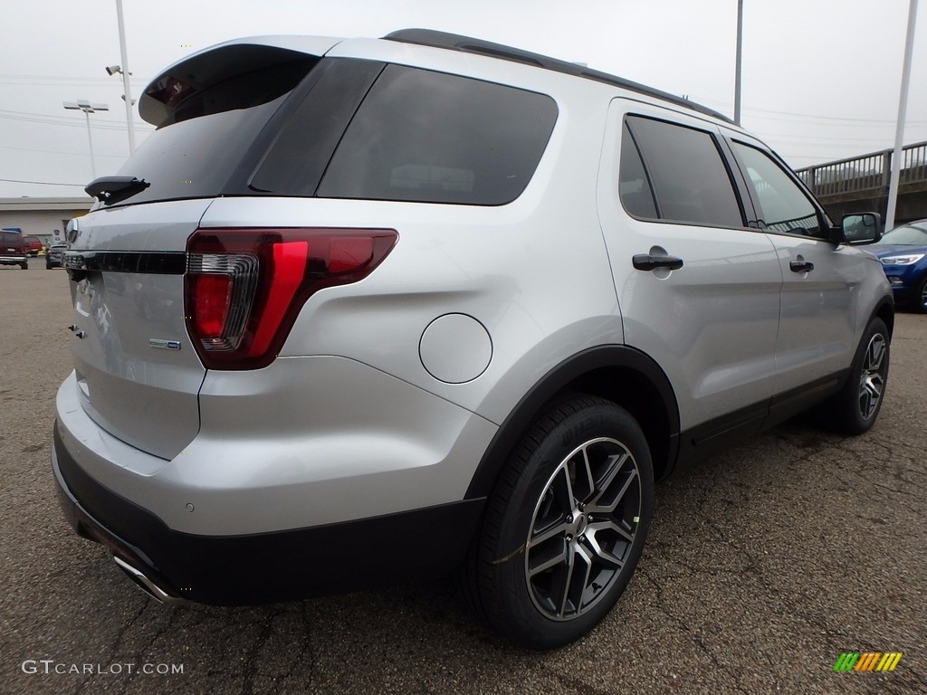 2017 Explorer Sport 4WD - Ingot Silver / Ebony Black photo #2