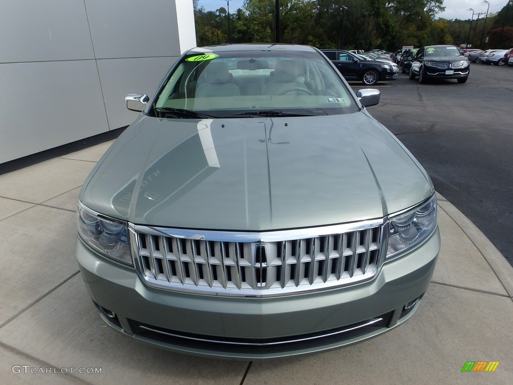 2009 MKZ AWD Sedan - Moss Green Metallic / Light Stone photo #8