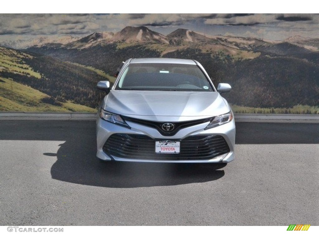 2018 Camry LE - Celestial Silver Metallic / Ash photo #2