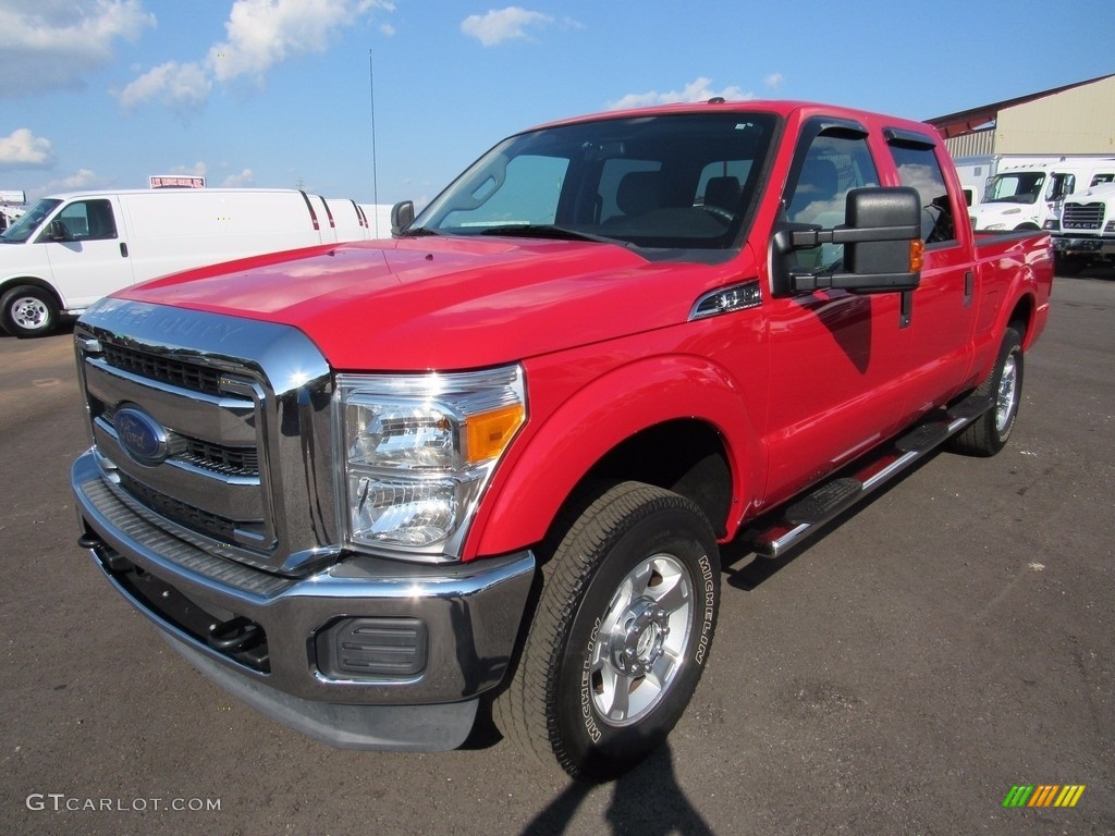 2013 F250 Super Duty XLT Crew Cab 4x4 - Ruby Red Metallic / Steel photo #1