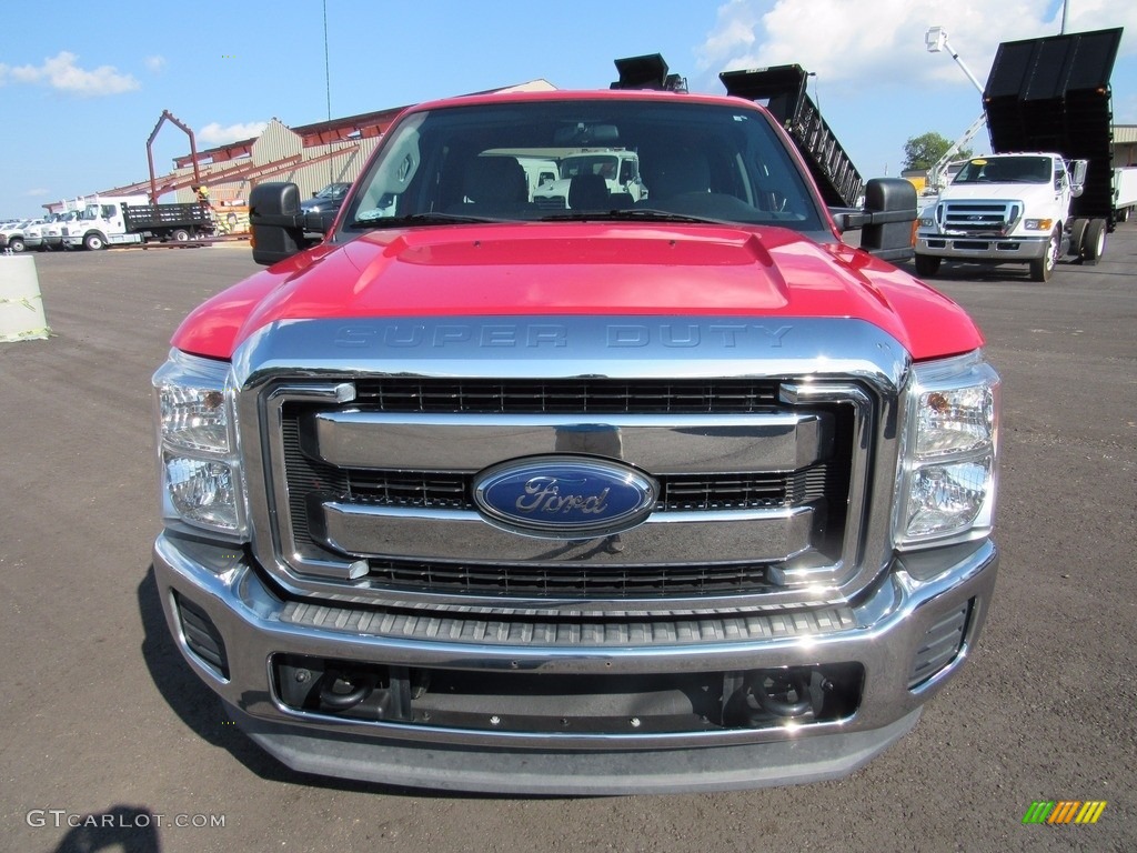 2013 F250 Super Duty XLT Crew Cab 4x4 - Ruby Red Metallic / Steel photo #3
