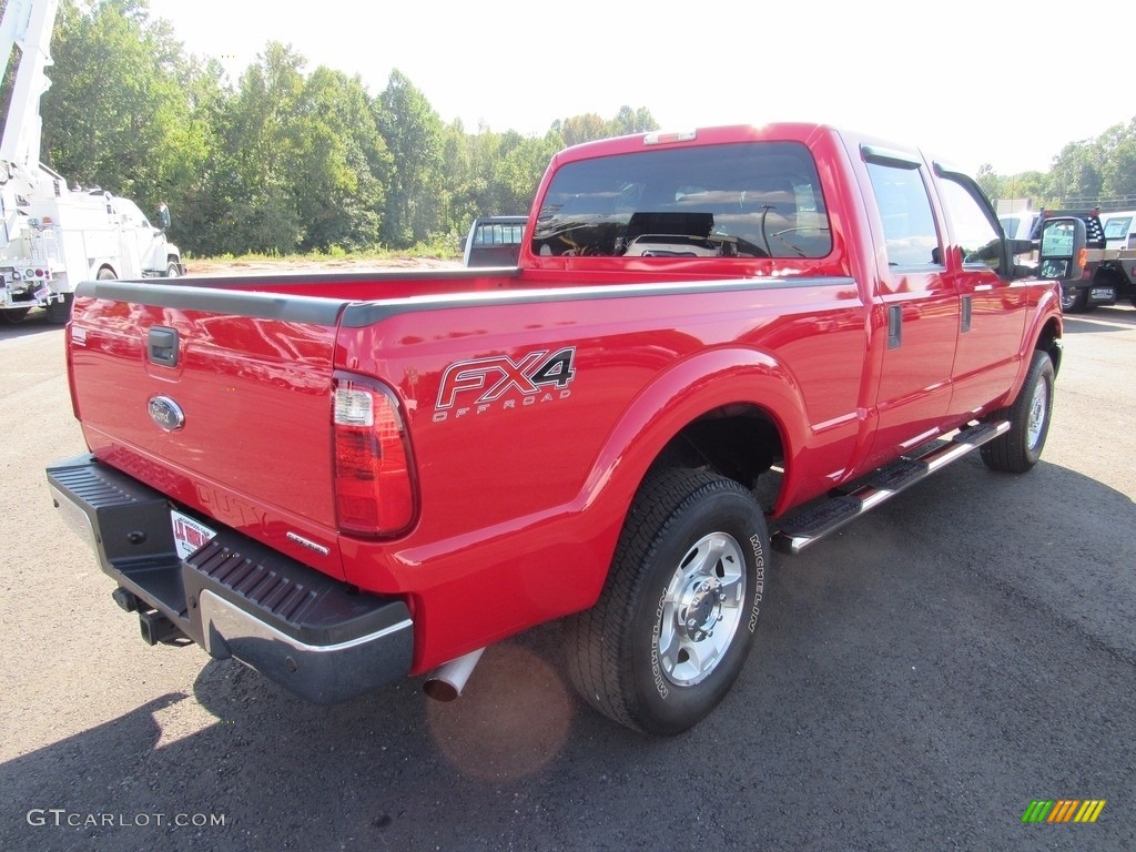 2013 F250 Super Duty XLT Crew Cab 4x4 - Ruby Red Metallic / Steel photo #6