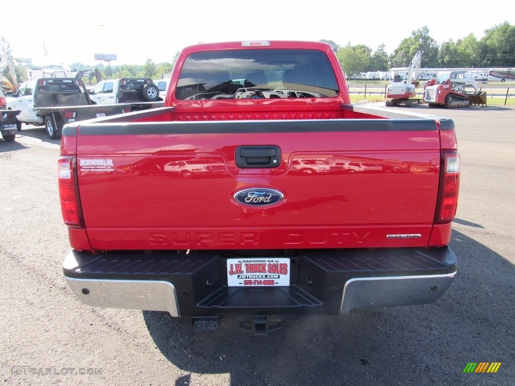 2013 F250 Super Duty XLT Crew Cab 4x4 - Ruby Red Metallic / Steel photo #7