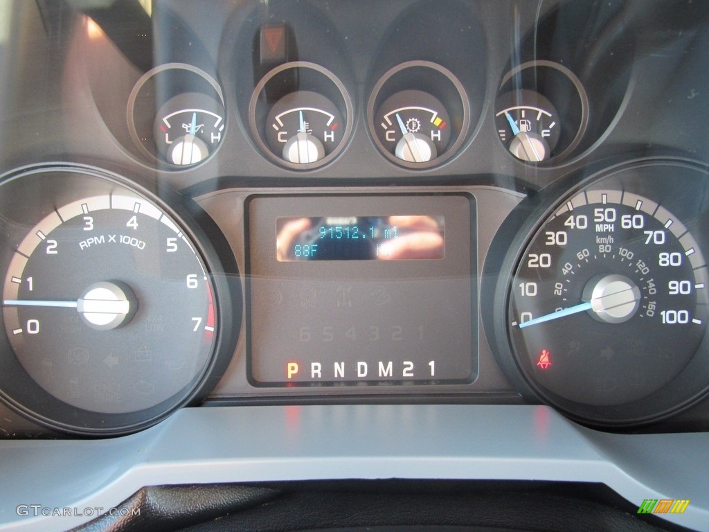 2013 F250 Super Duty XLT Crew Cab 4x4 - Ruby Red Metallic / Steel photo #14