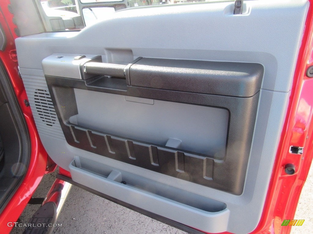 2013 F250 Super Duty XLT Crew Cab 4x4 - Ruby Red Metallic / Steel photo #27