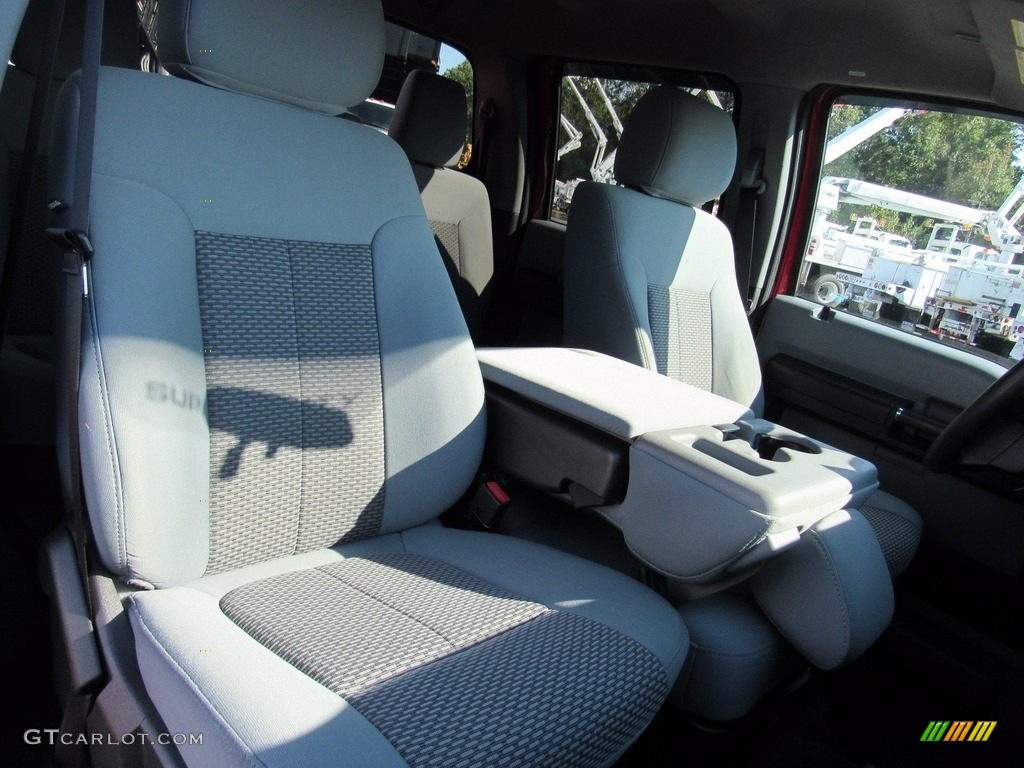 2013 F250 Super Duty XLT Crew Cab 4x4 - Ruby Red Metallic / Steel photo #32