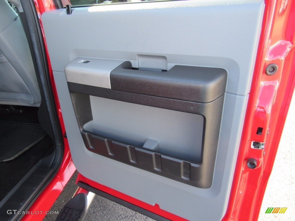 2013 F250 Super Duty XLT Crew Cab 4x4 - Ruby Red Metallic / Steel photo #33