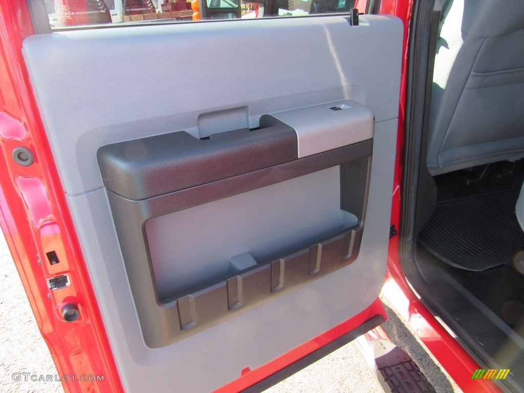 2013 F250 Super Duty XLT Crew Cab 4x4 - Ruby Red Metallic / Steel photo #39