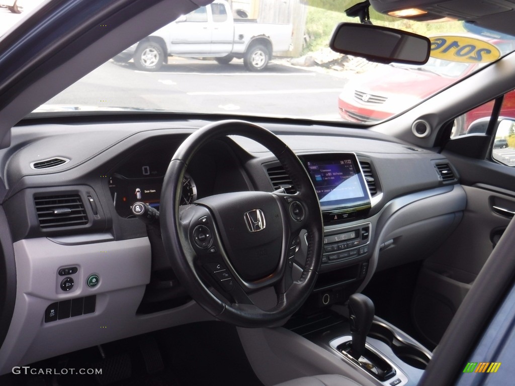 2016 Pilot EX-L AWD - Steel Sapphire Metallic / Gray photo #14