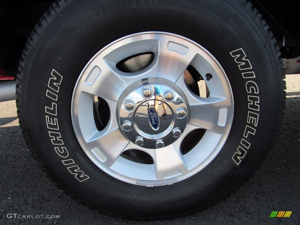 2013 F250 Super Duty XLT Crew Cab 4x4 - Ruby Red Metallic / Steel photo #54
